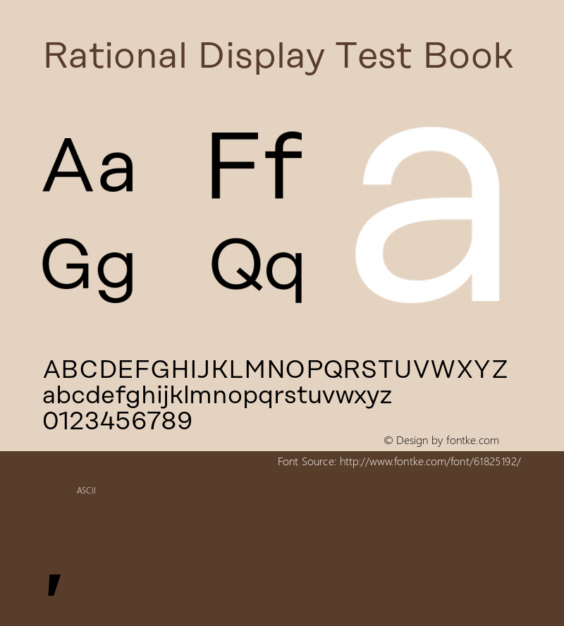 Rational Display Test Book Version 1.000;PS 001.000;hotconv 1.0.88;makeotf.lib2.5.64775图片样张