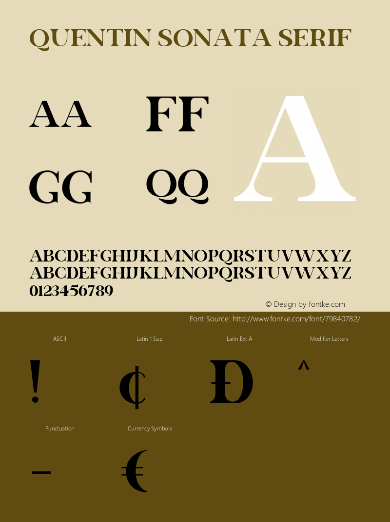 Quentin Sonata-Serif Version 1.000图片样张