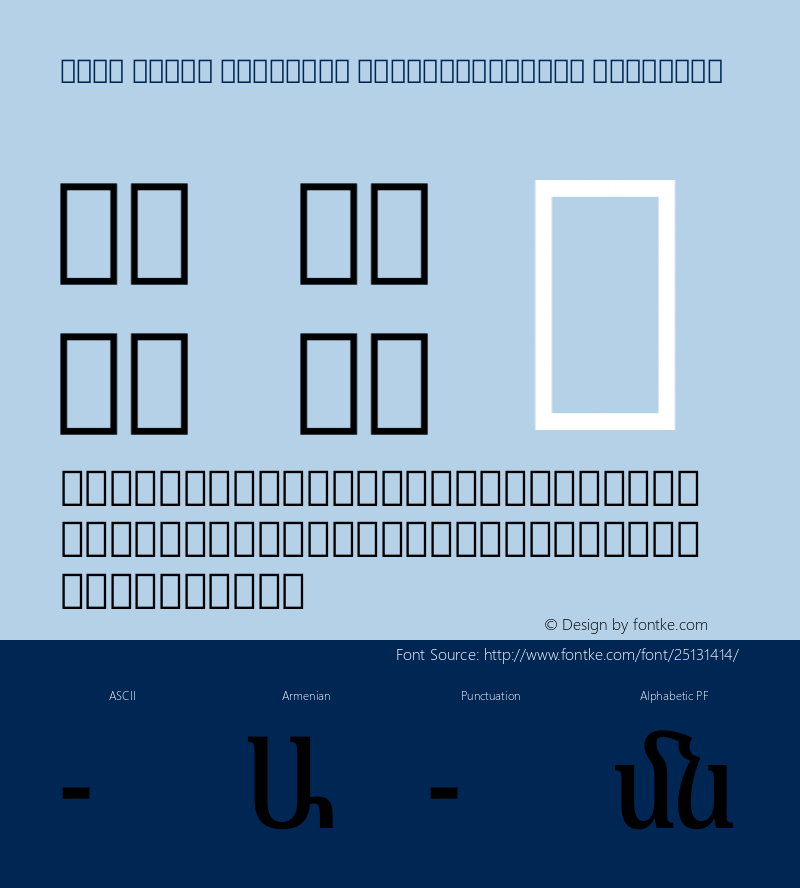 Noto Serif Armenian ExtraCondensed SemiBold Version 2.040图片样张