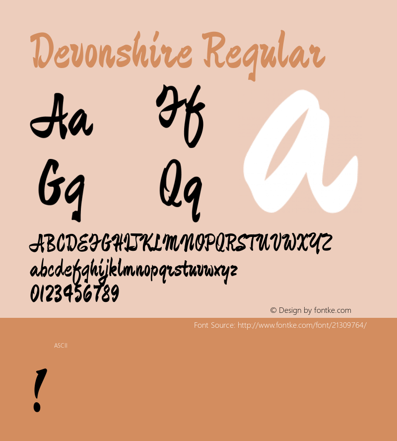 Devonshire Regular 图片样张