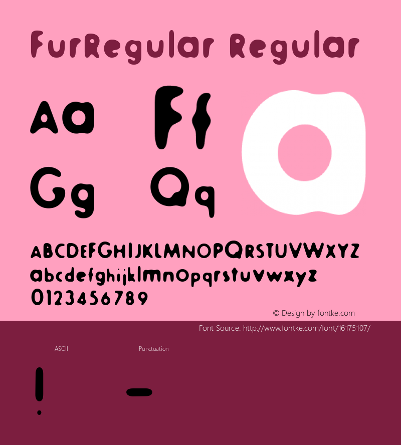 FurRegular Regular Version 4.10图片样张