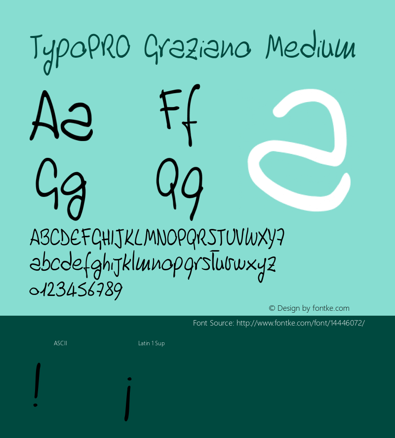 TypoPRO Graziano Medium Version 001.000图片样张