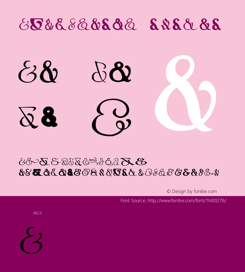 Ampersands Unknown Version 1.0图片样张