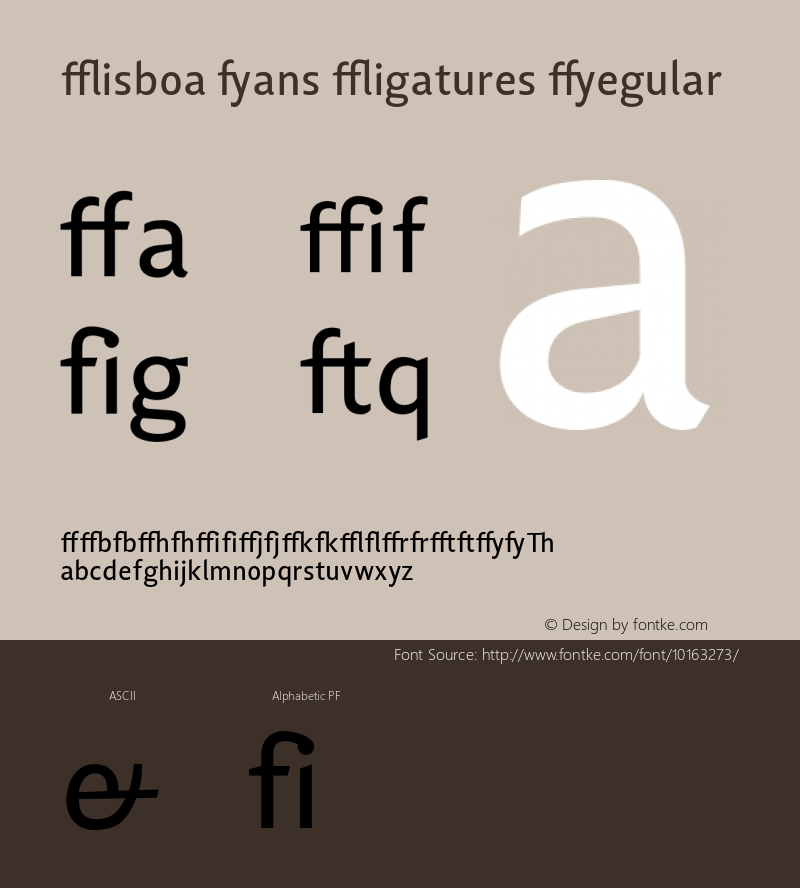 Lisboa Sans Ligatures Regular 001.000图片样张