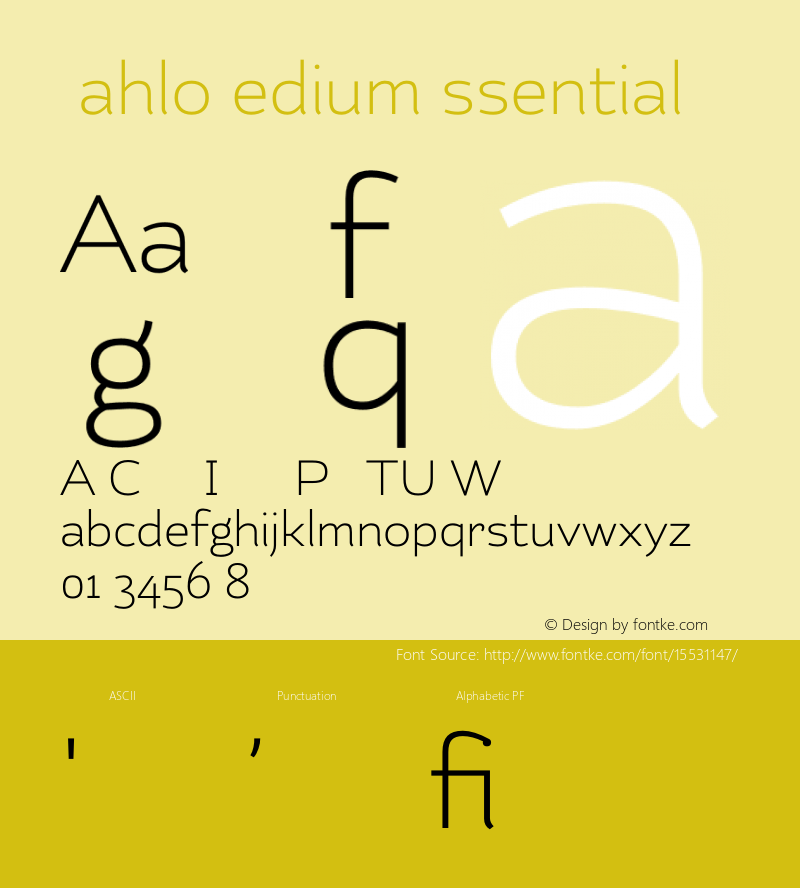 KahloMediumEssential ☞ Version 1.000;com.myfonts.easy.latinotype.kahlo.med.wfkit2.version.46oF图片样张