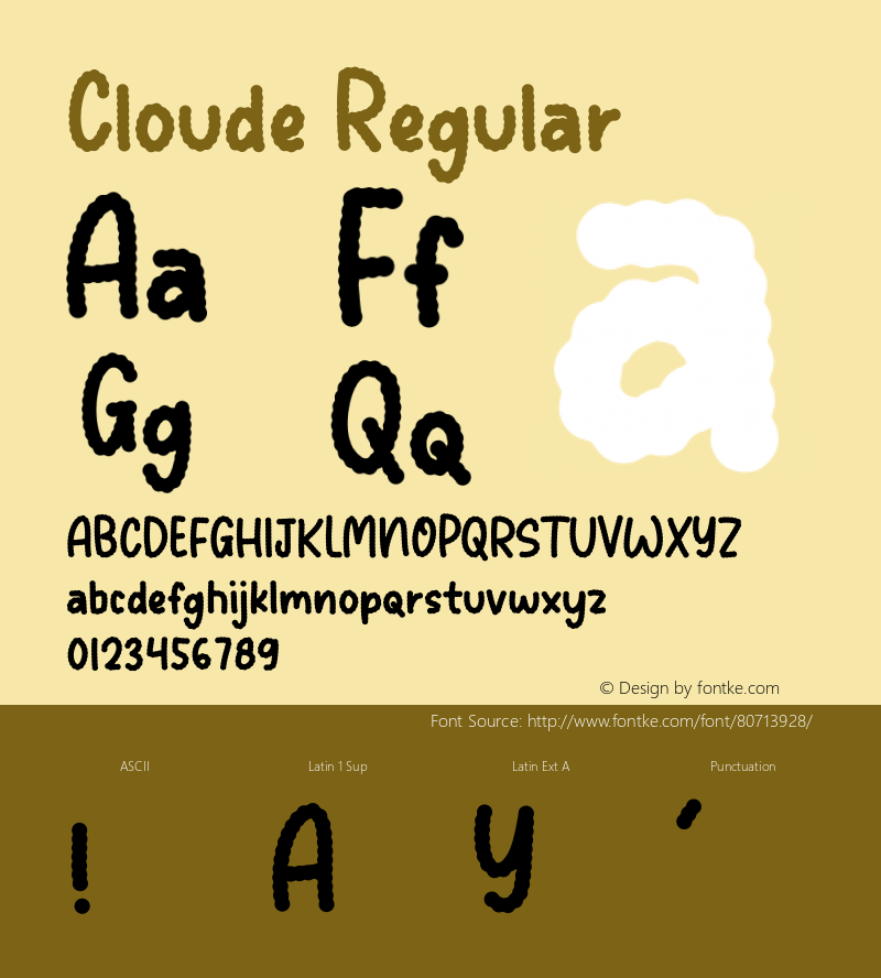 Cloude Version 1.005;Fontself Maker 3.5.2图片样张