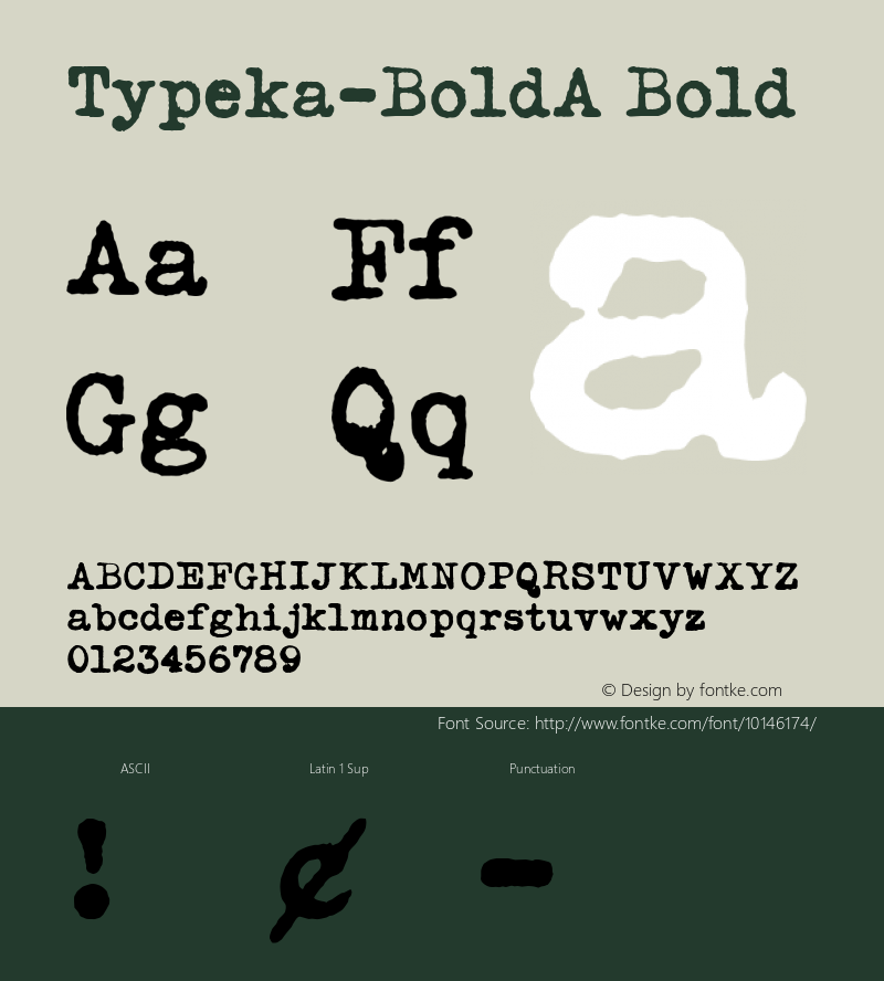 Typeka-BoldA Bold Version 1.000图片样张