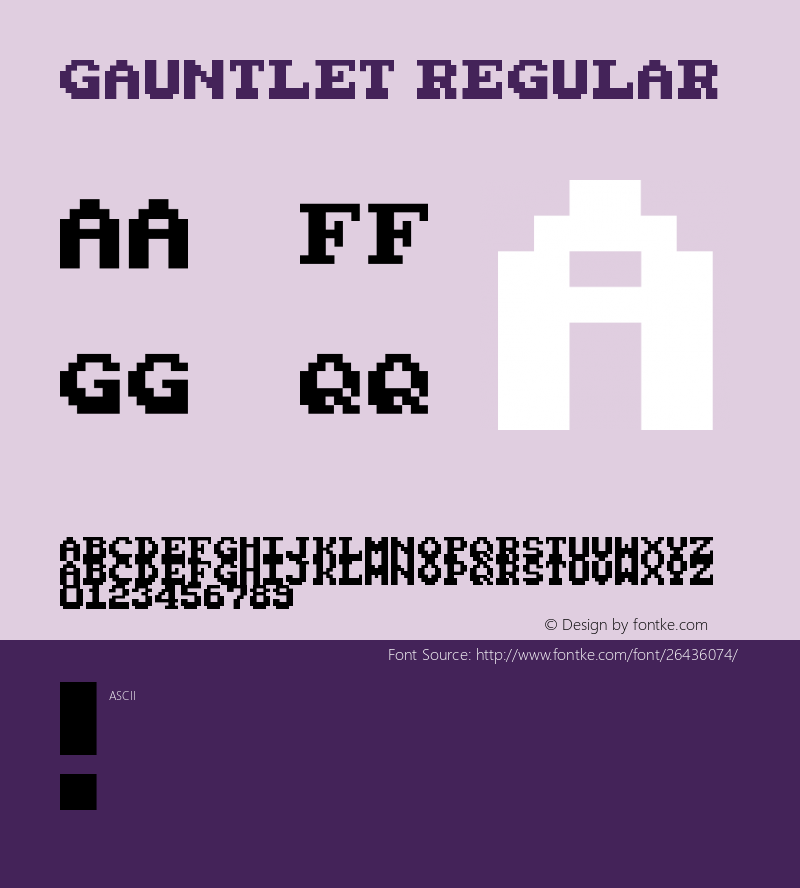 Gauntlet Regular Version 1.0图片样张