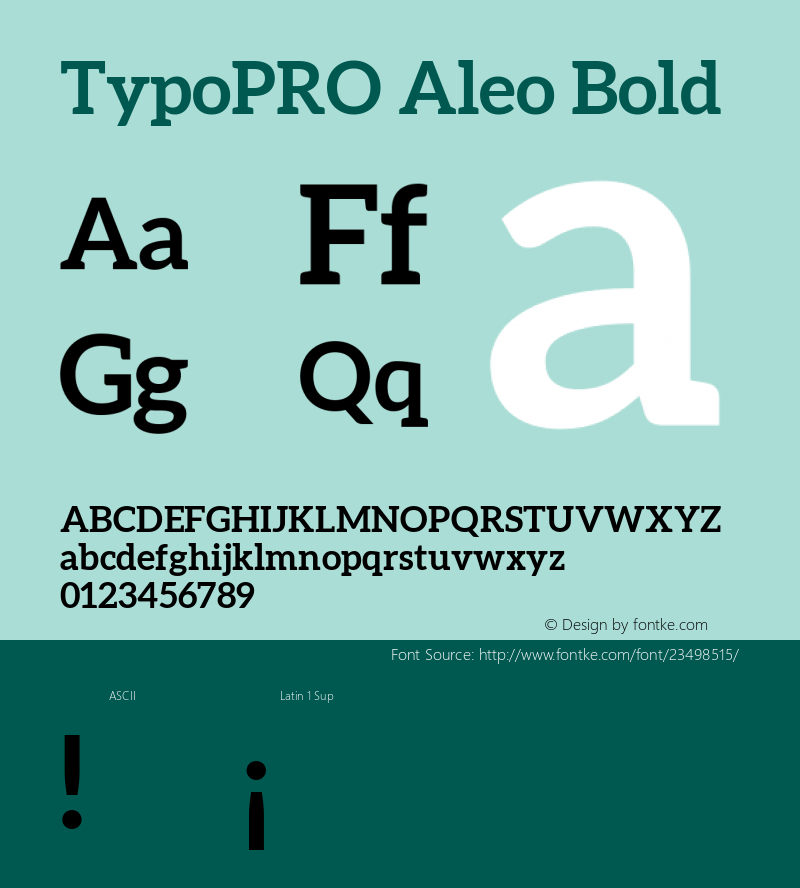 TypoPRO Aleo Bold Version 1.1图片样张