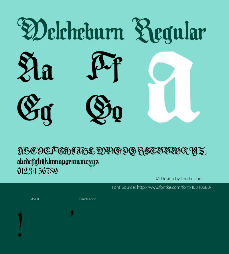 Melcheburn Regular 001.000图片样张