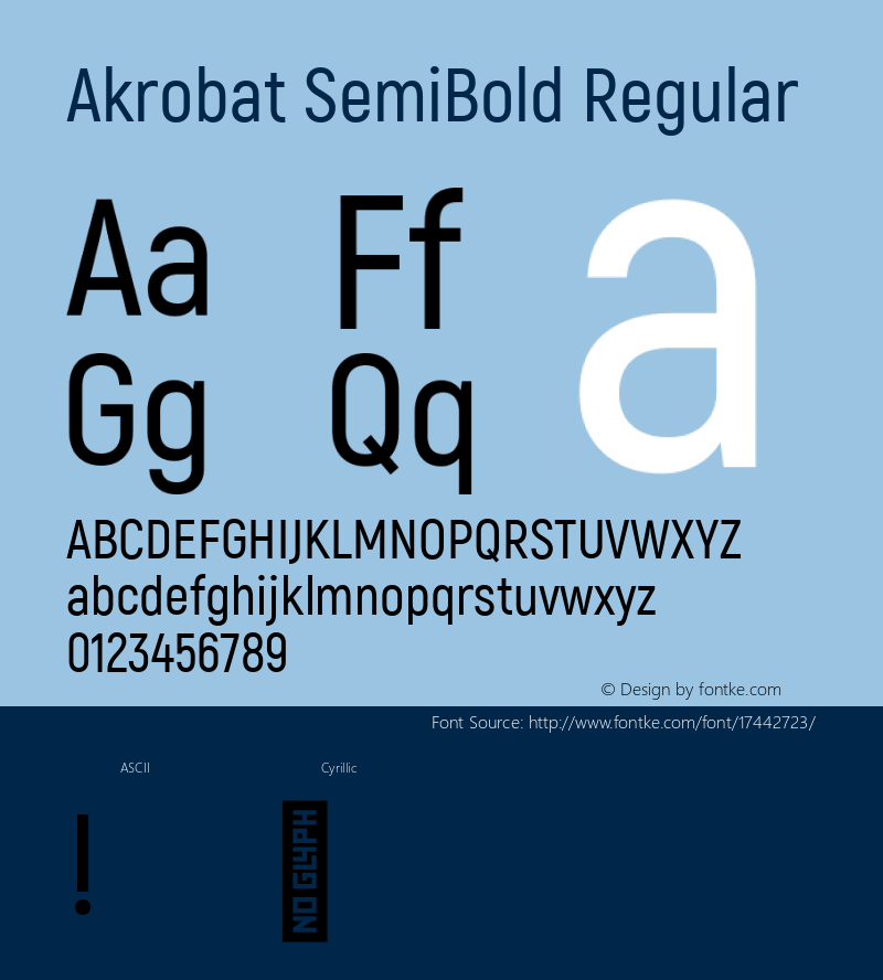 Akrobat SemiBold Regular Version 1.000;PS 001.000;hotconv 1.0.88;makeotf.lib2.5.64775; ttfautohint (v1.4.1)图片样张