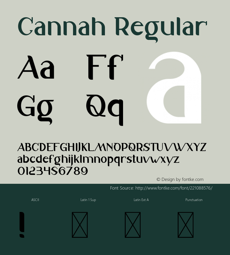 Cannah Version 1.003;Fontself Maker 3.5.7图片样张