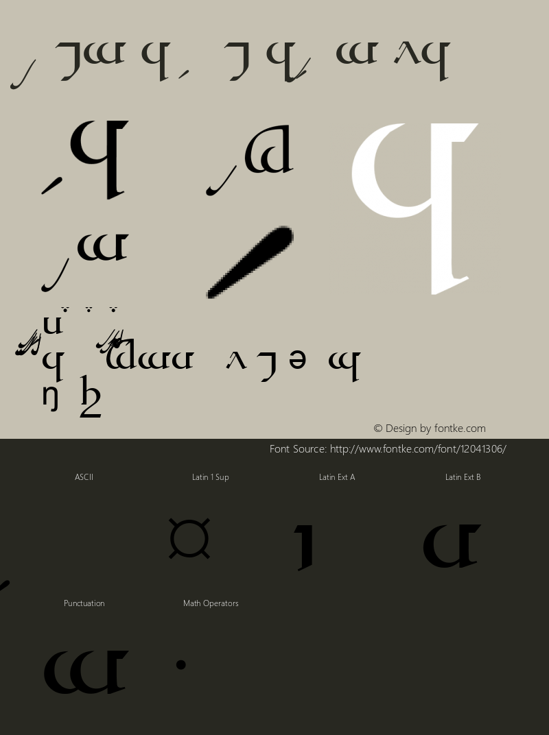 Tengwar Quenya-A Regular Version 1.0图片样张