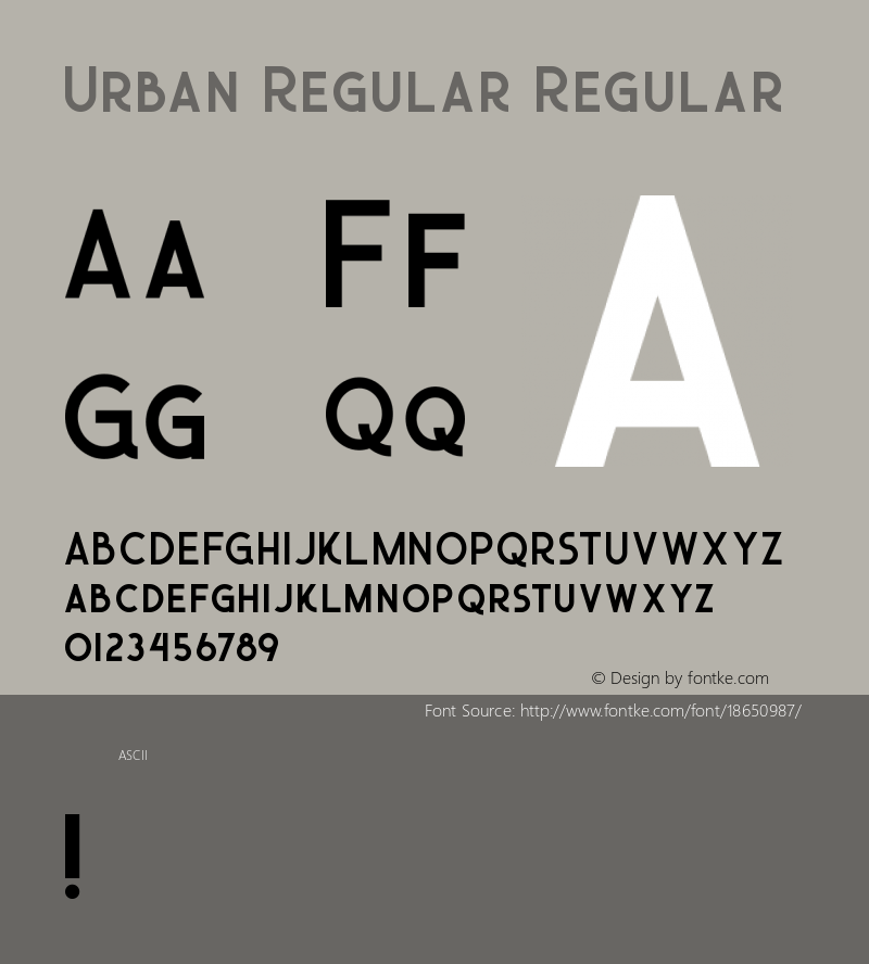 Urban Regular Regular Version 1.000图片样张