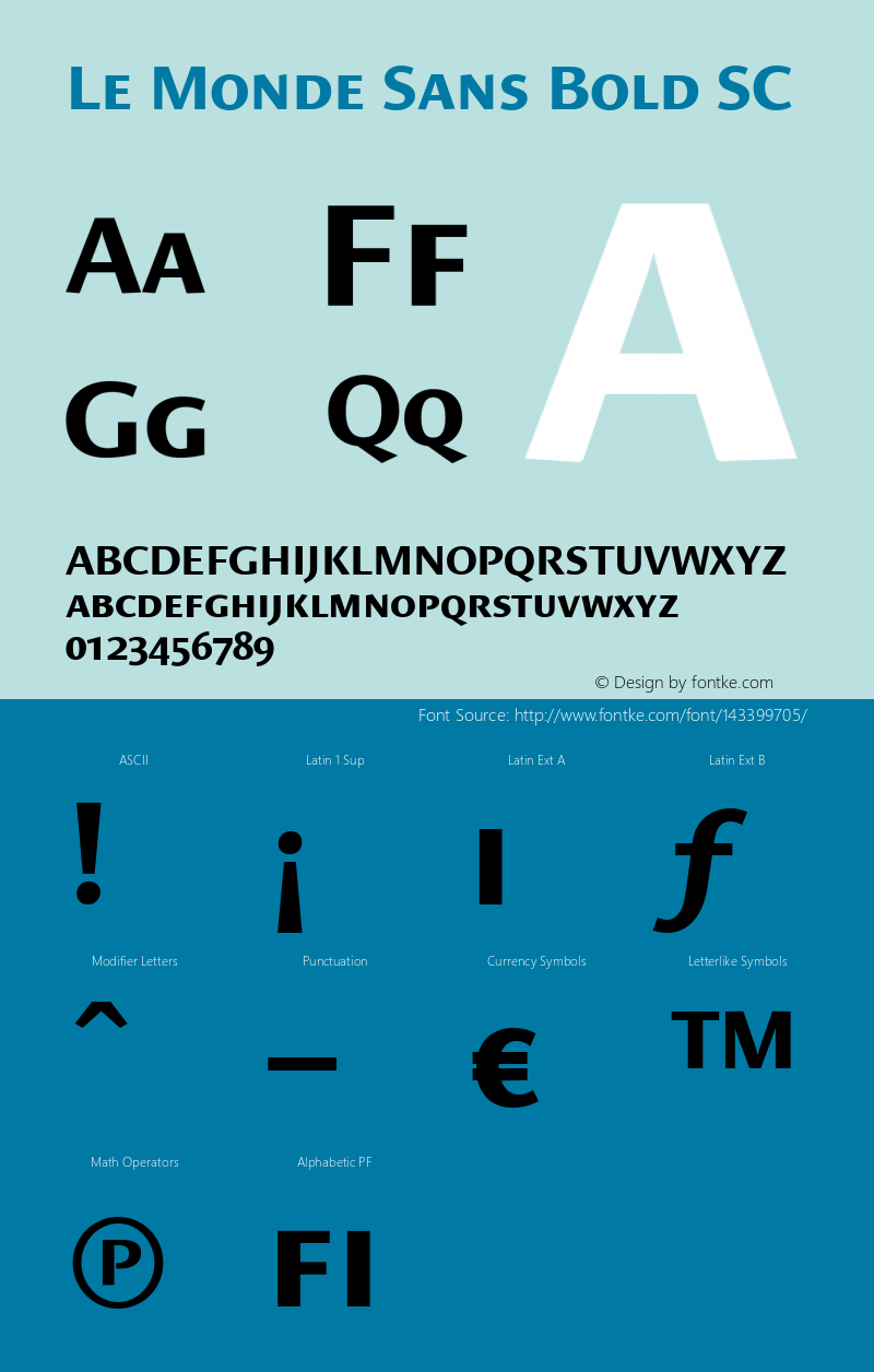 Le Monde Sans Bold SC 001.000图片样张