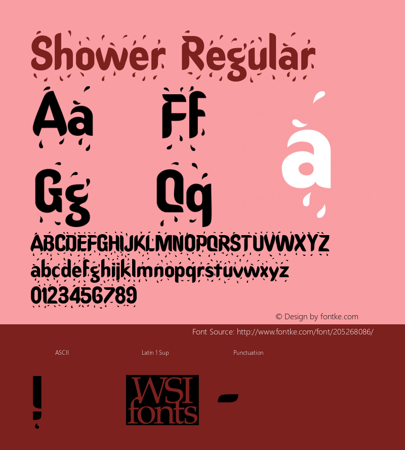 Shower Macromedia Fontographer 4.1 7/20/96图片样张