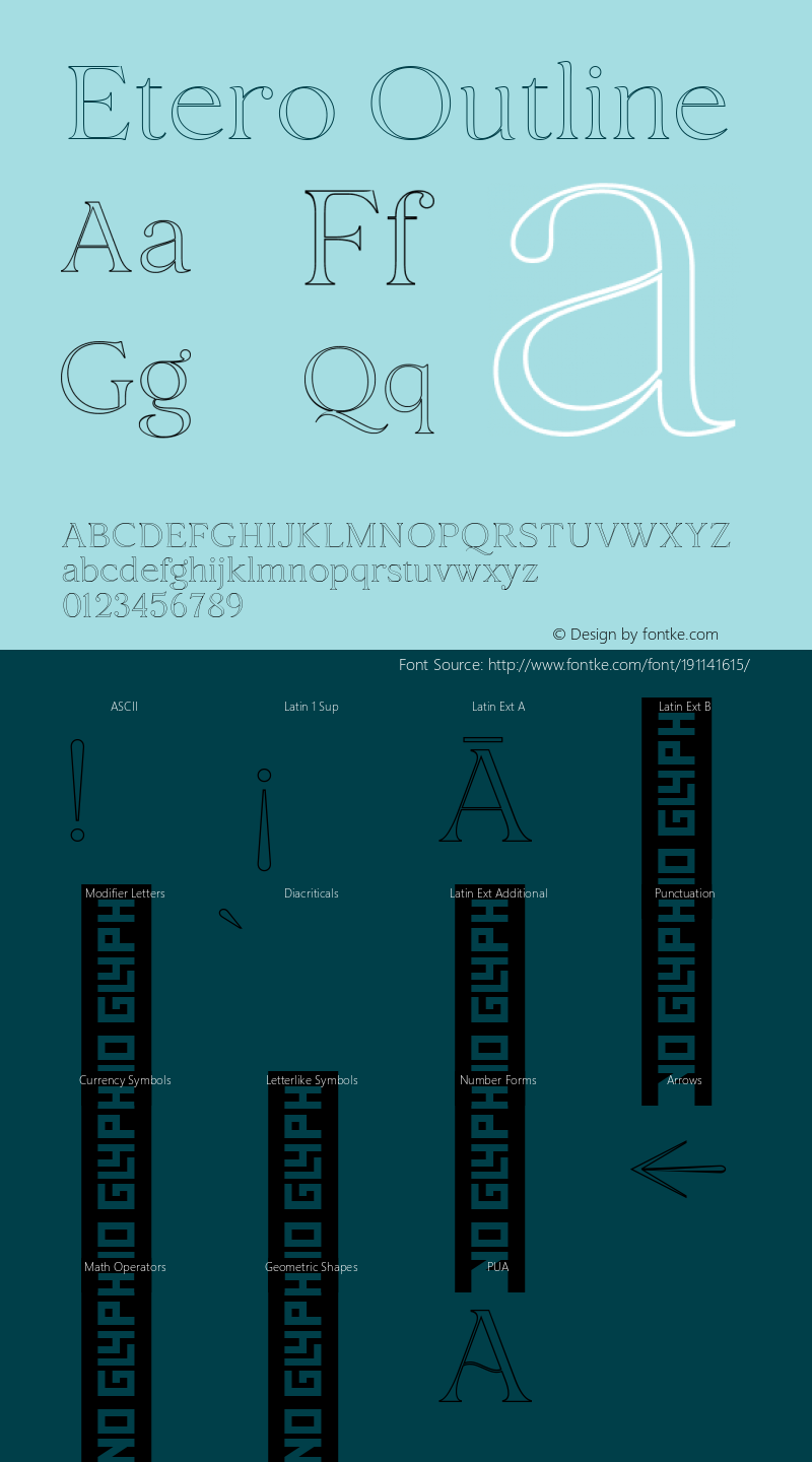 Etero Outline Version 1.000图片样张