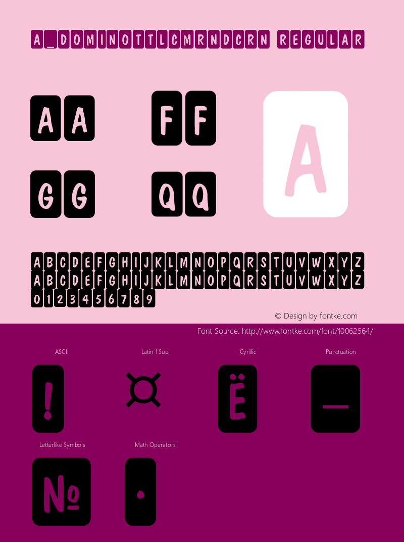 a_DomInoTtlCmRndCrn Regular 01.03图片样张