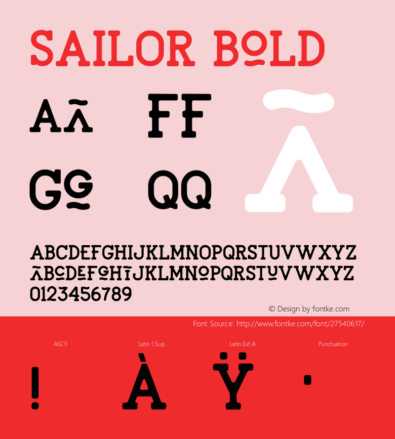 SAILORBold Version 1.002;Fontself Maker 3.0.1;YWFTv17图片样张