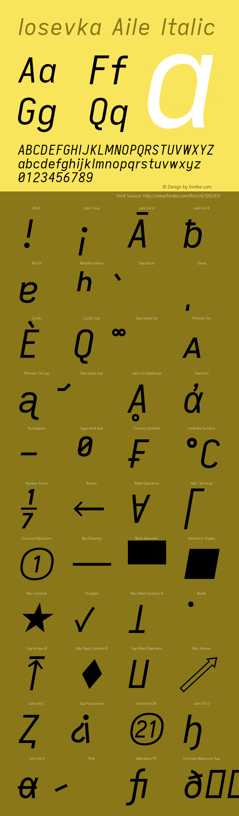 Iosevka Aile Italic 2.3.2图片样张