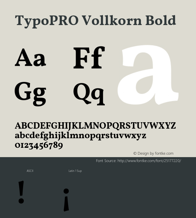 TypoPRO Vollkorn Bold Version 4.015图片样张