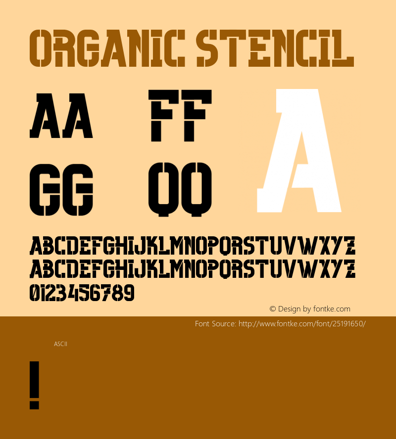 Organic-Stencil Version 1.000;PS 001.001;hotconv 1.0.56图片样张