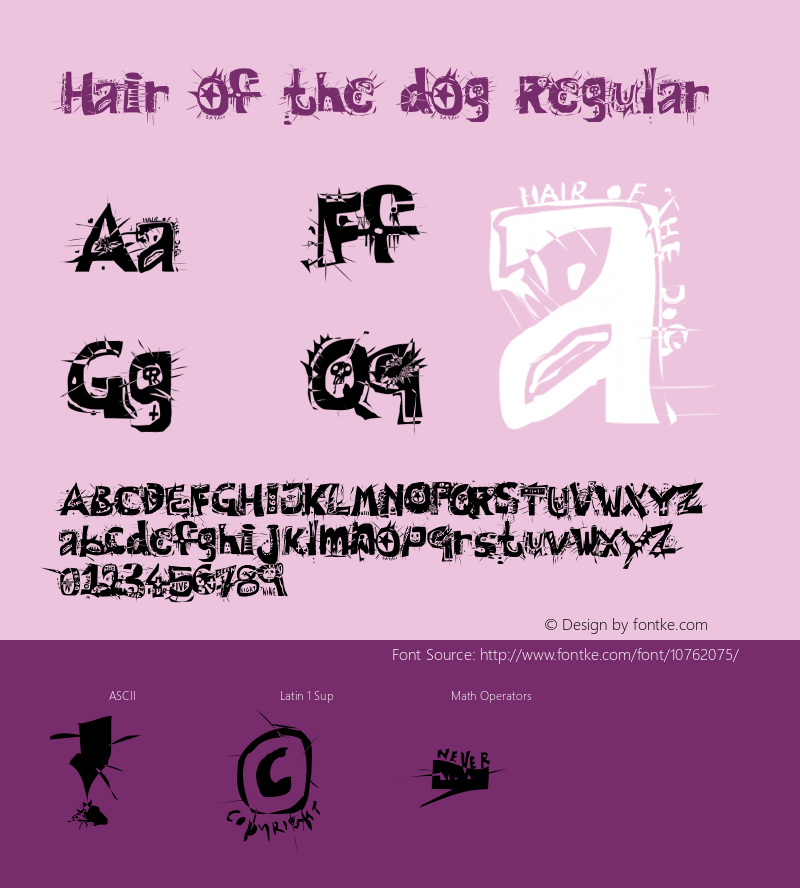 Hair of the dog Regular 2000; 1.0, a scary release图片样张