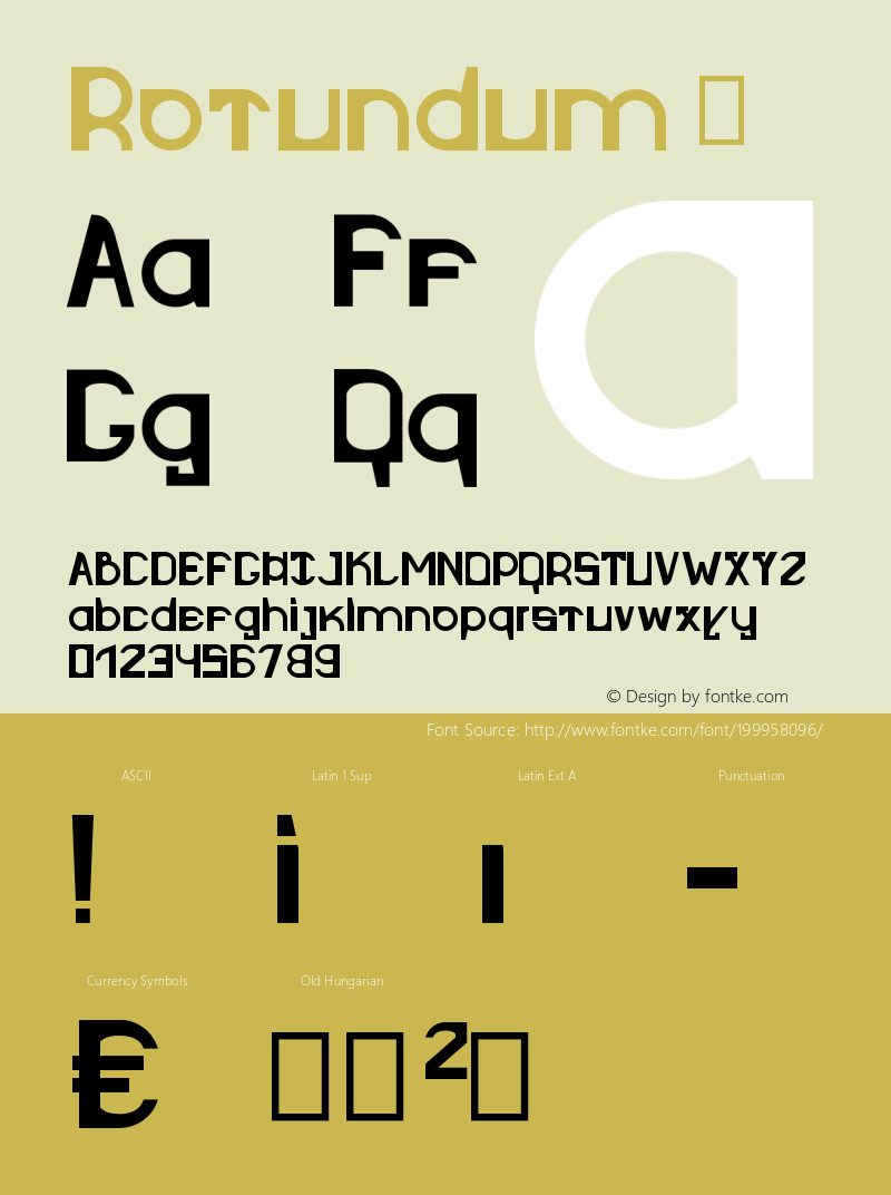 ☞Rotundum Version 1.0; ttfautohint (v1.5);com.myfonts.easy.nilson-art-design.rotundum.regular.wfkit2.version.5wtc图片样张