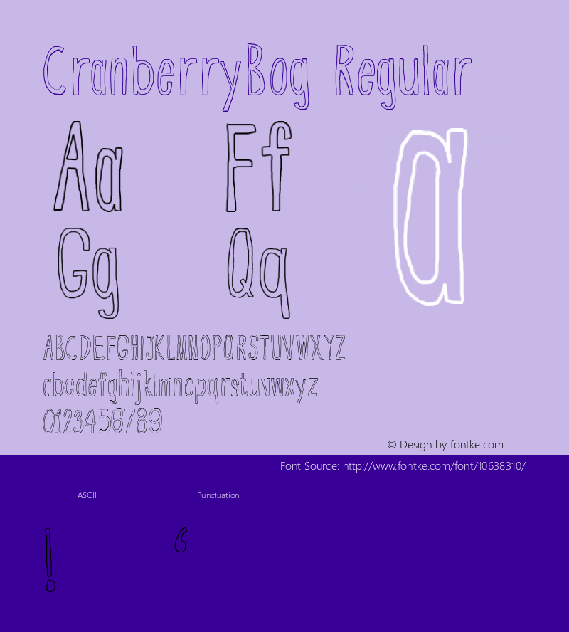 CranberryBog Regular Version 001.000图片样张