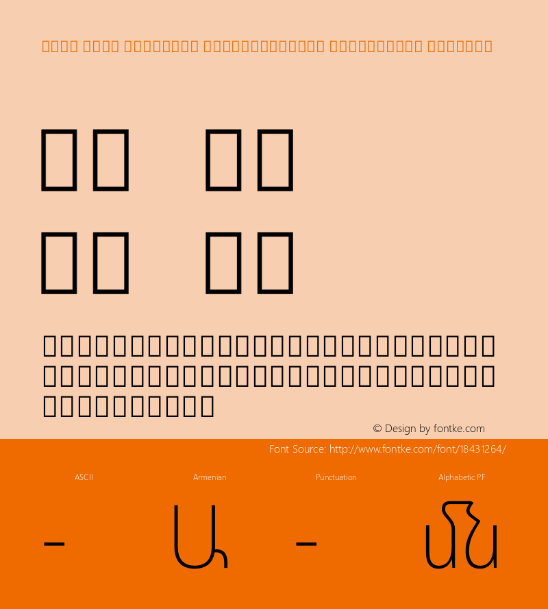 Noto Sans Armenian SemiCondensed ExtraLight Regular Version 1.901图片样张