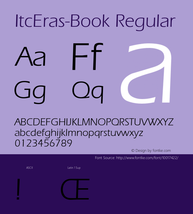 ItcEras-Book Regular Altsys Metamorphosis:7/5/91图片样张