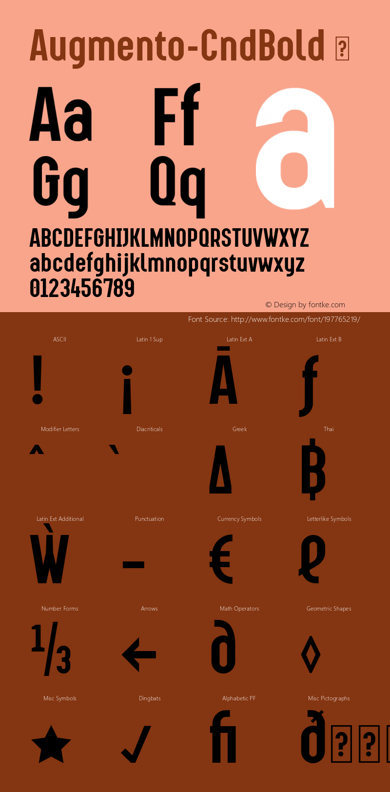 ☞Augmento Condensed Bold Version 1.000;com.myfonts.easy.r9-type-design.augmento.condensed-bold.wfkit2.version.511r图片样张