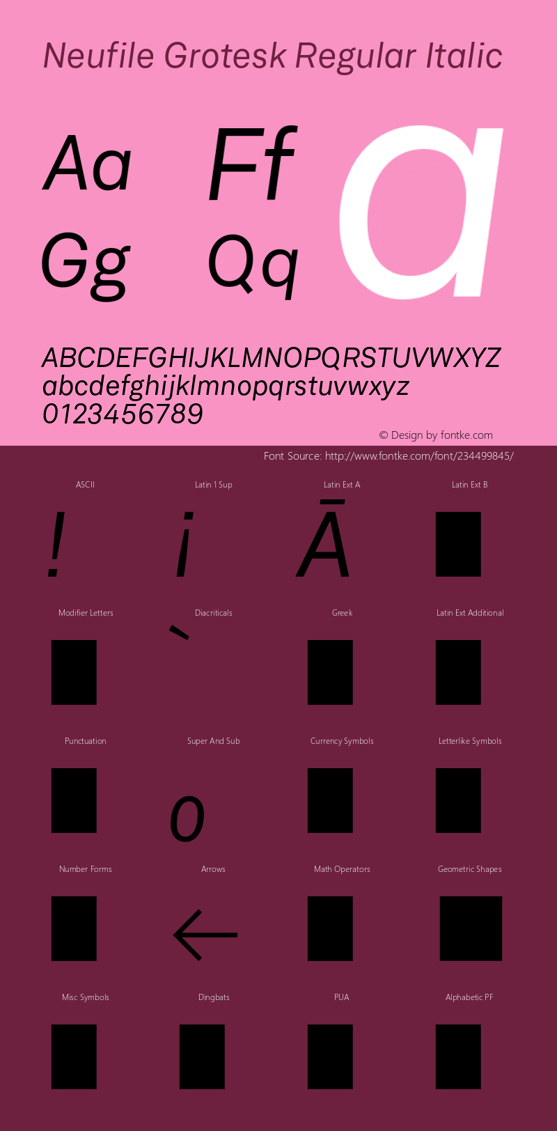 Neufile Grotesk Regular Italic Version 1.000;PS 001.000;hotconv 1.0.88;makeotf.lib2.5.64775图片样张