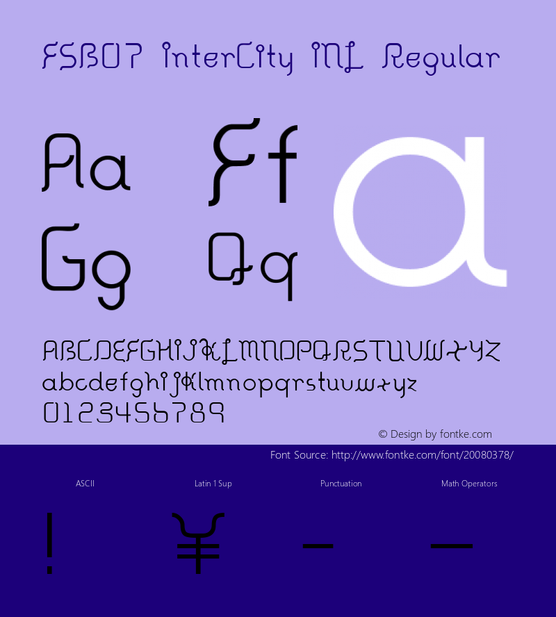 FSB07 InterCity INL Macromedia Fontographer 4.1J 06.12.26图片样张
