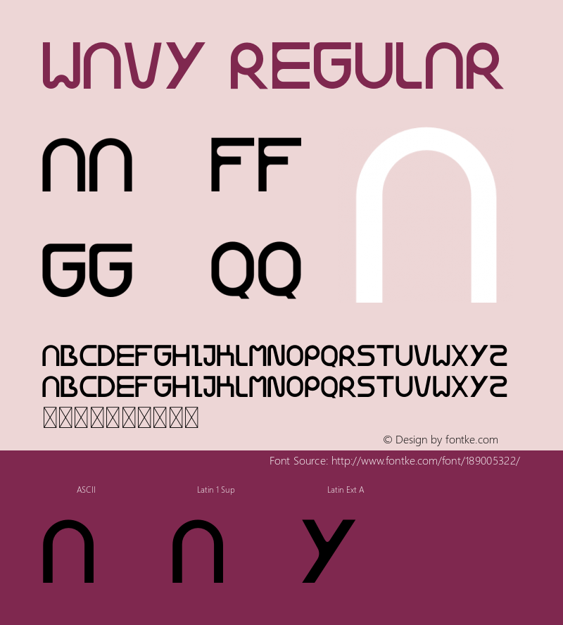 WAVY Version 1.008;Fontself Maker 3.5.7图片样张