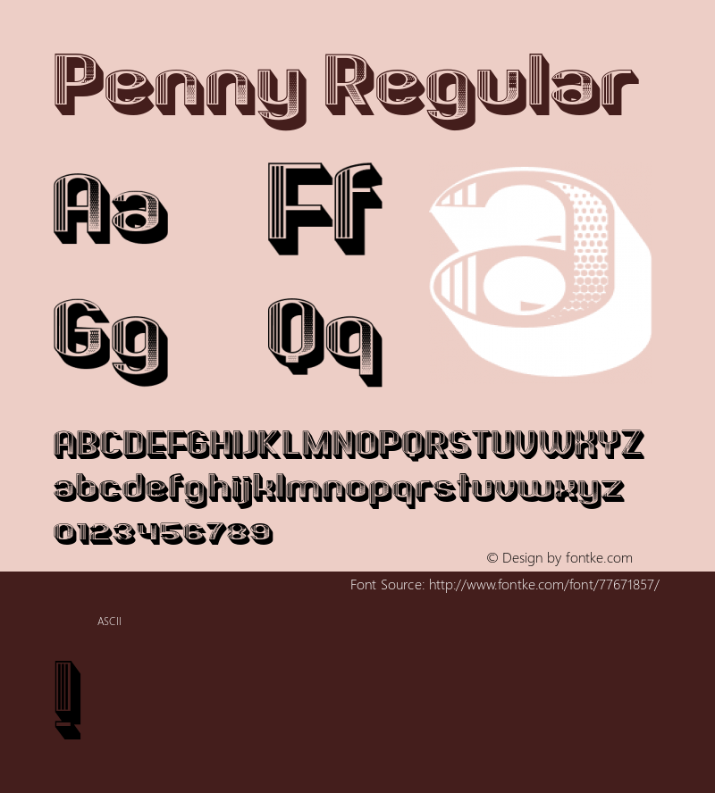 Penny Regular Version 1.000图片样张