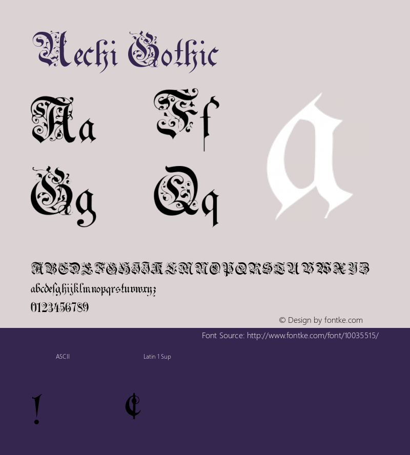 Uechi Gothic 001.000图片样张