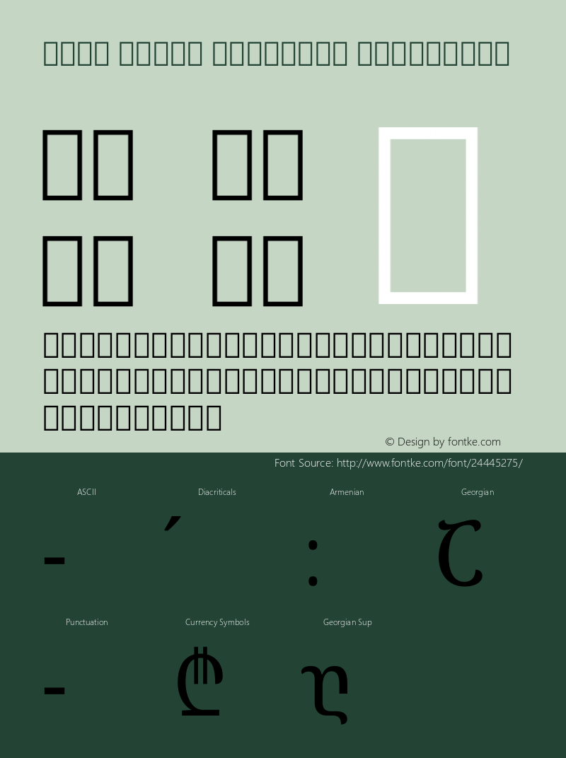 Noto Serif Georgian Condensed Version 2.000图片样张