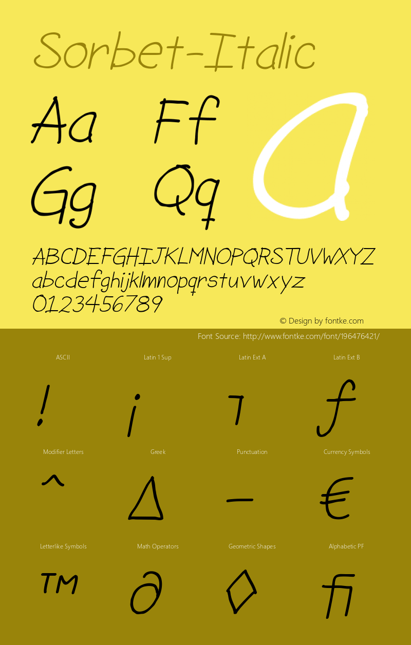 ☞Sorbet Italic Version 1.000;com.myfonts.easy.adriprints.sorbet.italic.wfkit2.version.3e3f图片样张