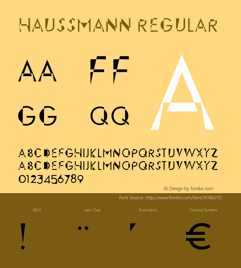 Haussmann Regular Version 1.001图片样张