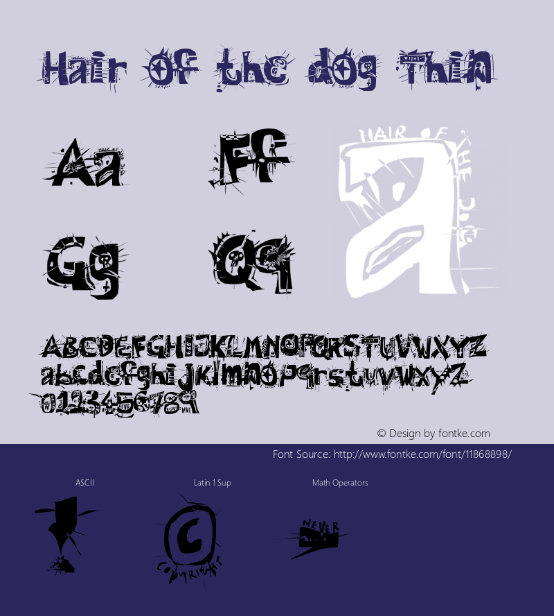 Hair of the dog Thin Version 2000; 1.0, a scary r图片样张