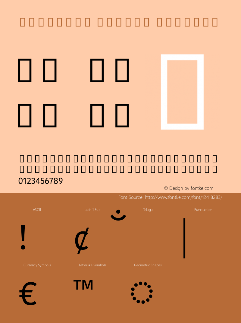 Kohinoor Telugu Regular 10.0d1e1图片样张