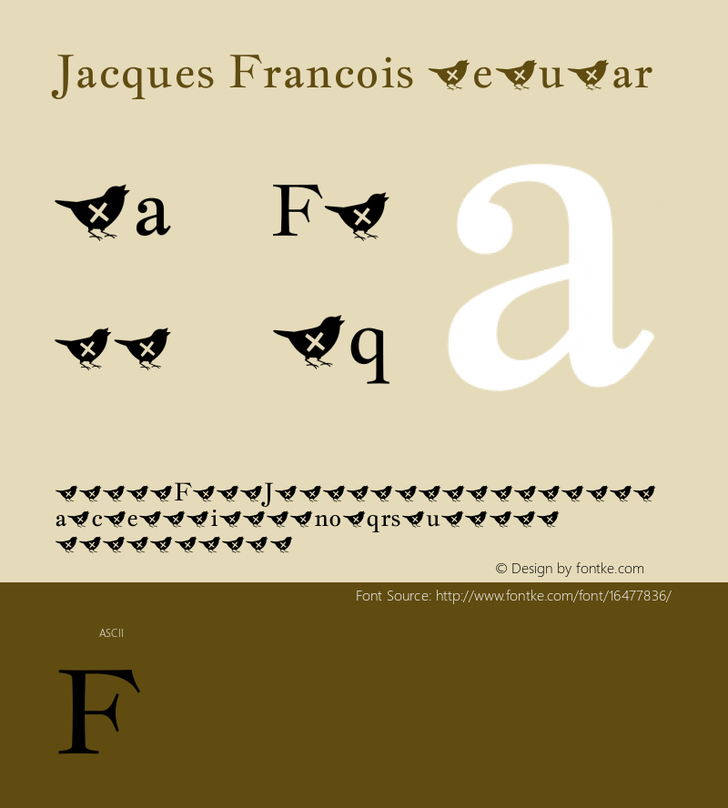 Jacques Francois Regular Version 1.003图片样张