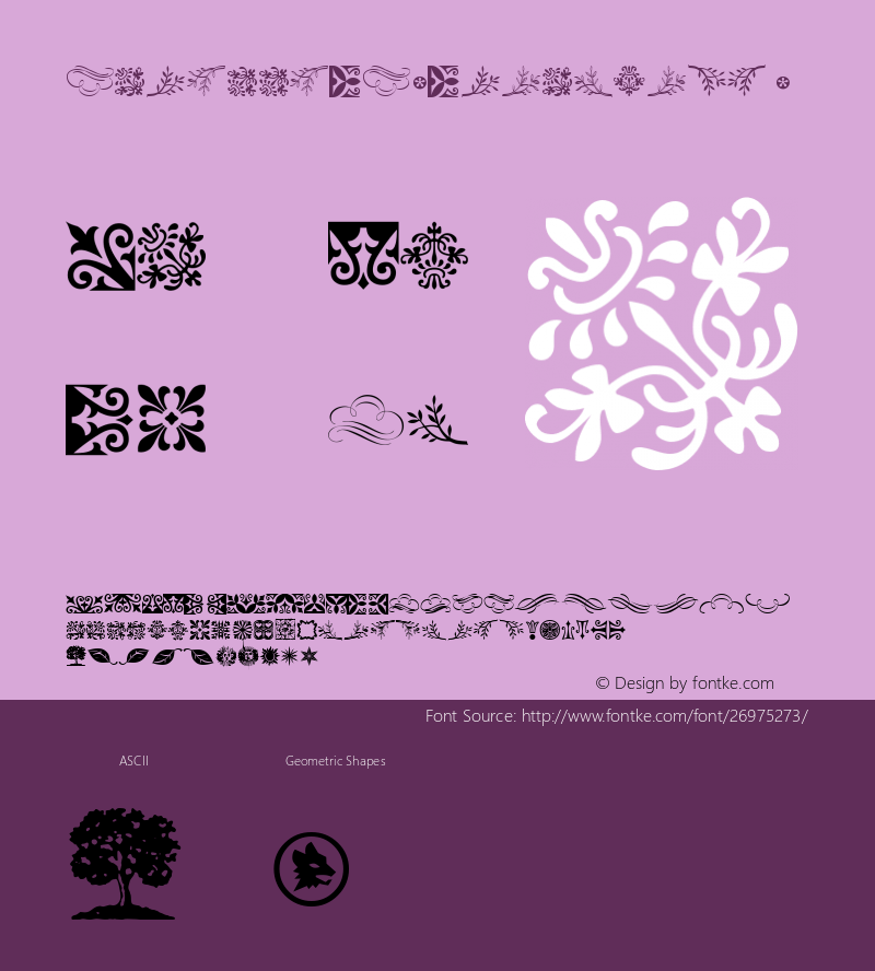 ☞TaroccoOT-Ornaments Version 2.100 2006;com.myfonts.easy.macrhino.tarocco.ot-ornaments.wfkit2.version.3ut2图片样张