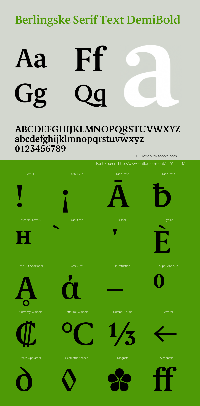 Berlingske Serif Text DemiBold Version 1.005; ttfautohint (v1.4)图片样张