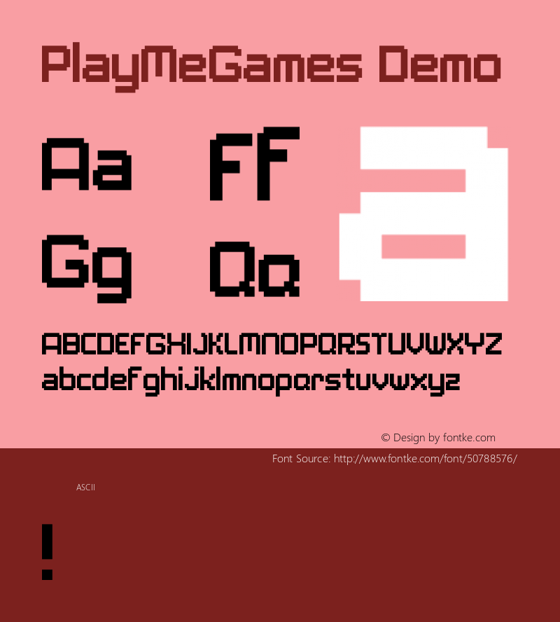 PlayMeGames Demo Version 1.002;Fontself Maker 1.1.0图片样张