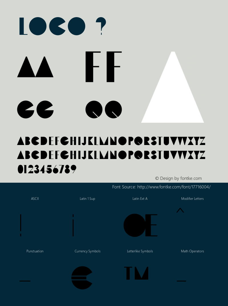 Loco ☞ Version 1.000 2013 initial release;com.myfonts.juraj-chrastina.loco.regular.wfkit2.3UGg图片样张