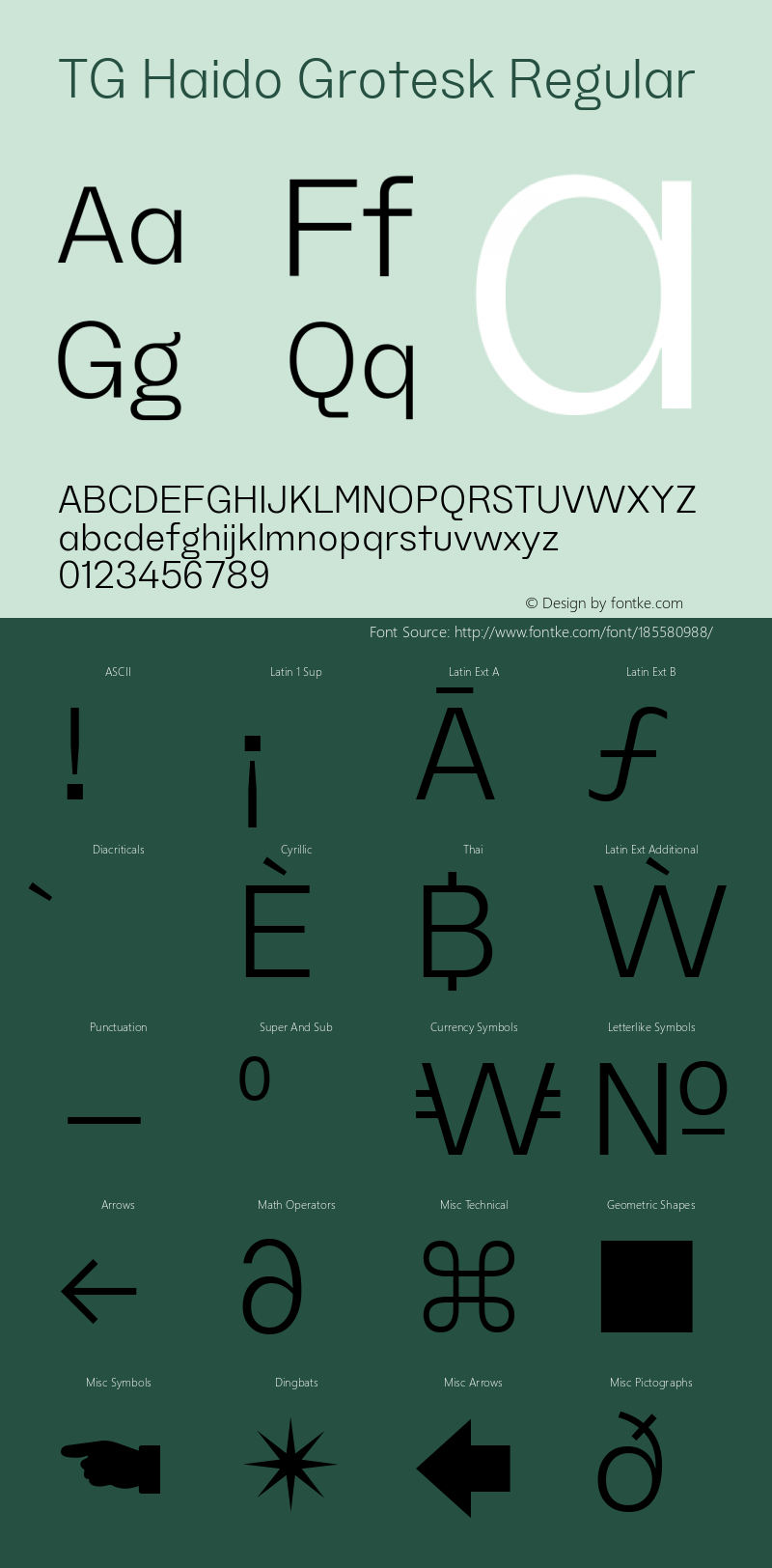 TG Haido Grotesk 1.000图片样张