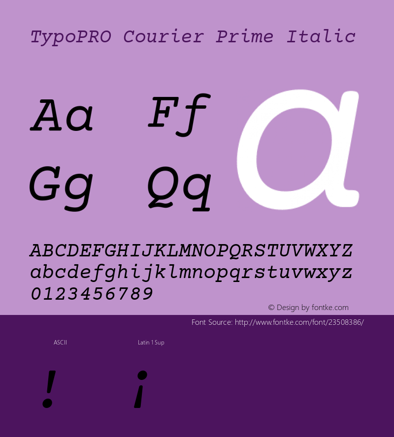 TypoPRO Courier Prime Version 1.202图片样张