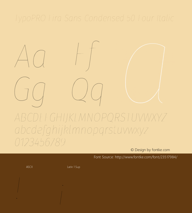 TypoPRO Fira Sans Condensed Four Italic Version 4.203;PS 004.203;hotconv 1.0.88;makeotf.lib2.5.64775图片样张